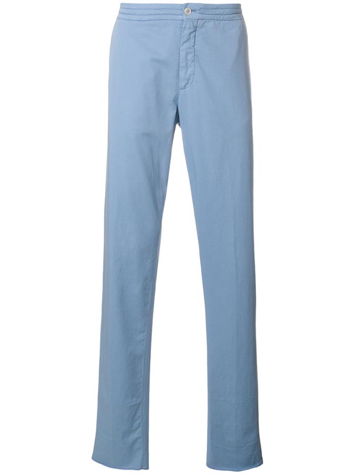 Ermenegildo Zegna Straight Leg Trousers - Blue