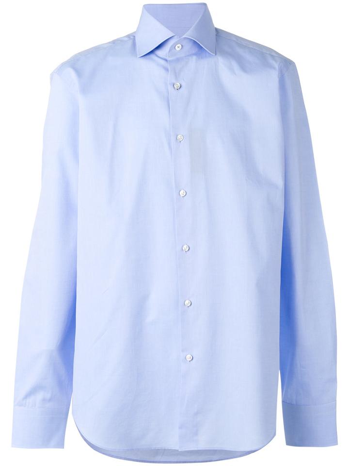 Boss Hugo Boss - Button-up Shirt - Men - Cotton - 41, Blue, Cotton