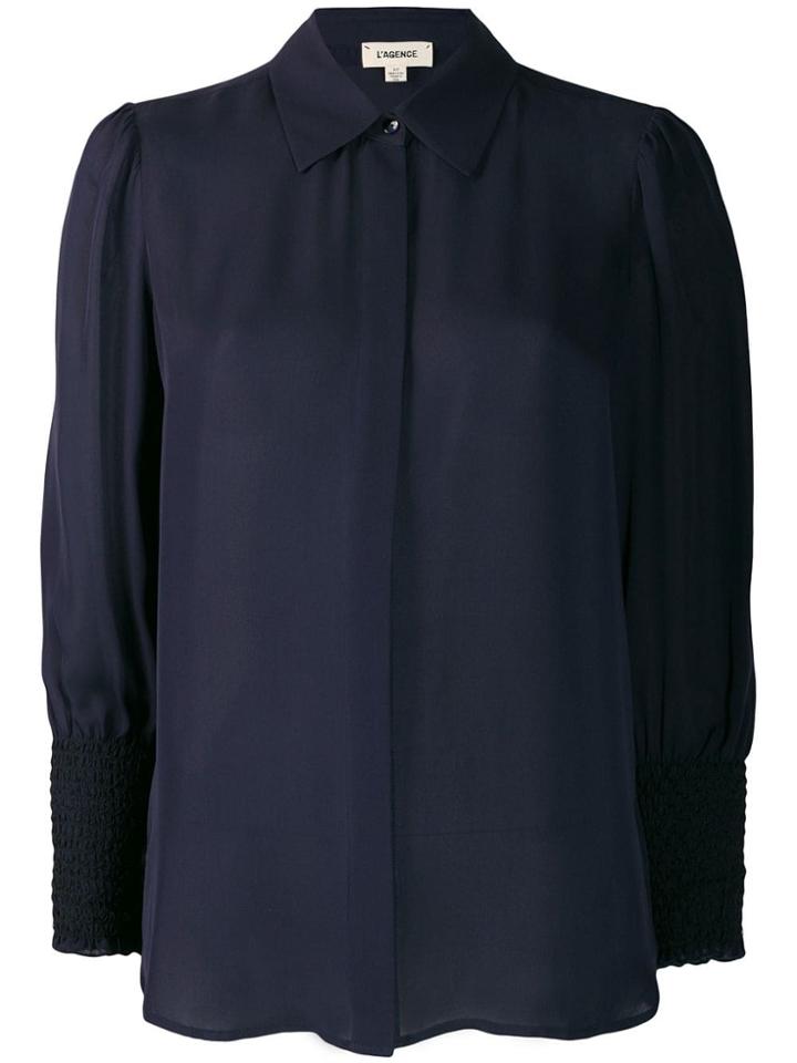 L'agence Elasticated Cuff Shirt - Blue