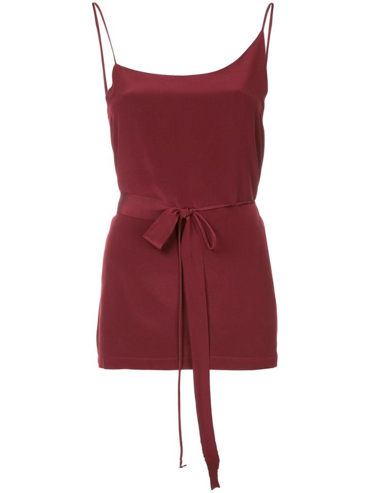 Kacey Devlin Asymmetric Cami Wrap - Red