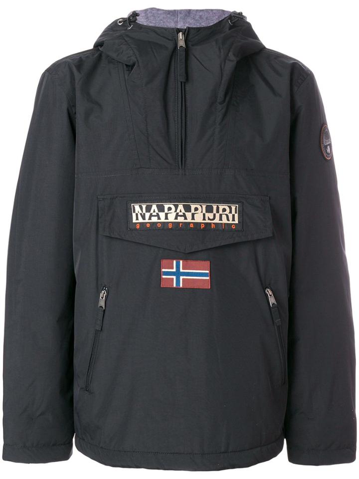 Napapijri Zipped Neck Windbreaker - Black