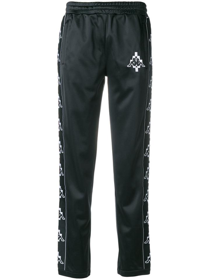 Marcelo Burlon County Of Milan Kappa Print Track Pants - Black