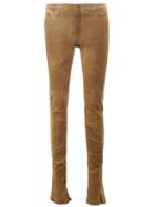 Isaac Sellam Experience Stretch Skinny Leather Trousers - Green