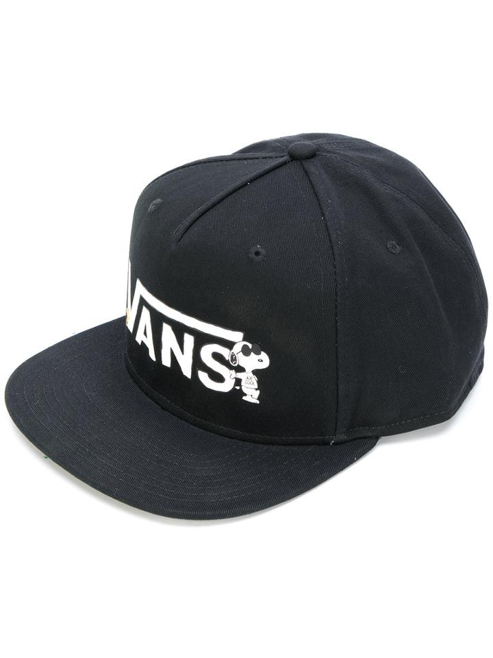 Vans - Snoopy Print Cap - Unisex - Cotton - One Size, Black, Cotton