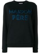 Maison Père Logo Jersey Sweater - Black