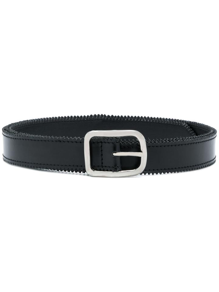 Mm6 Maison Margiela Ridged Belt - Black