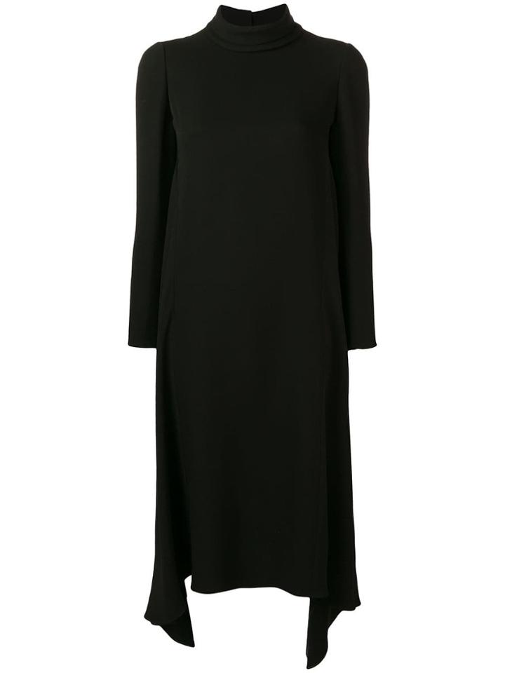 Valentino Mock Neck Dress - Black