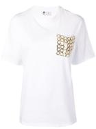 Lanvin Embellished Chest Pocket T-shirt - White