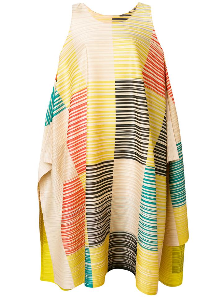 Pleats Please By Issey Miyake Pleated Oversized Dress - Yellow &