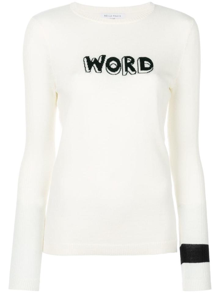 Bella Freud Word Jumper - Neutrals