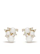 Yoko London 18kt Gold Diamond Trend Earrings - White