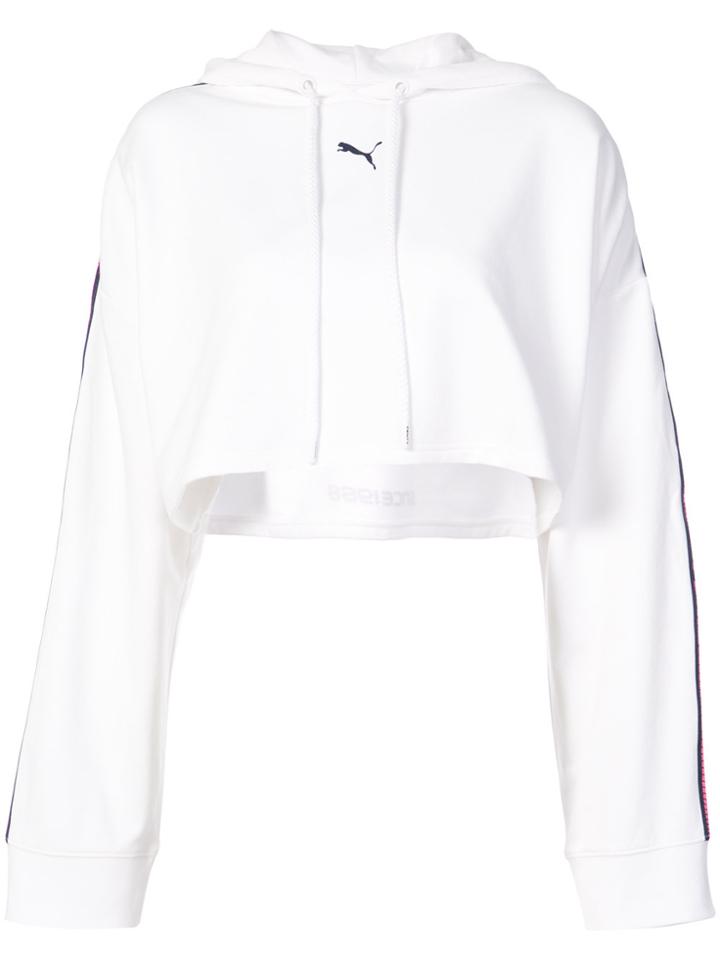 Fenty X Puma Hooded Ls Cropped Sweatshirt - White