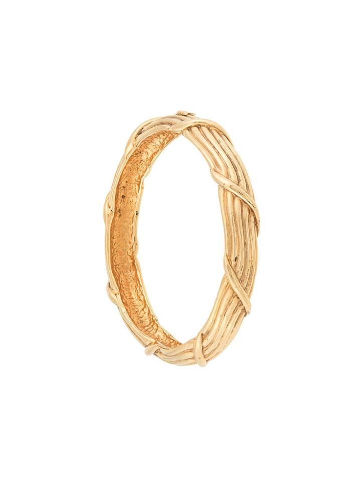 Chanel Vintage Chanel Cc Logos Bangle - Metallic