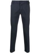 Entre Amis Skinny Fit Stretch Trousers - Blue