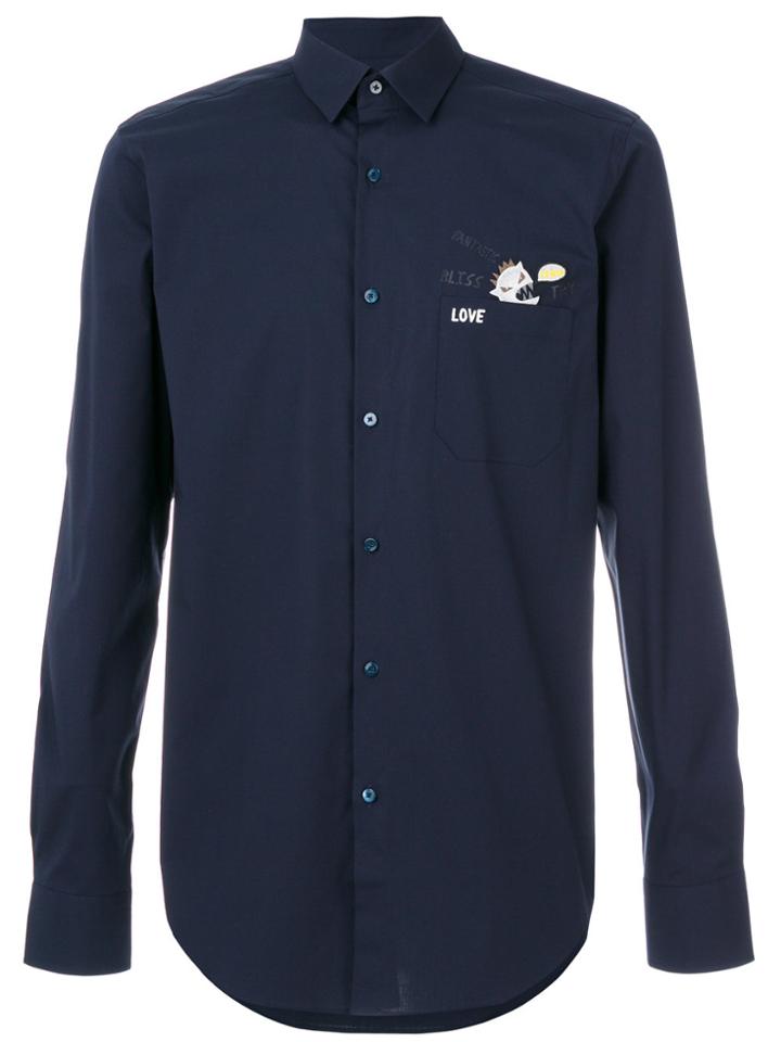 Fendi Rino Patch Shirt - Blue