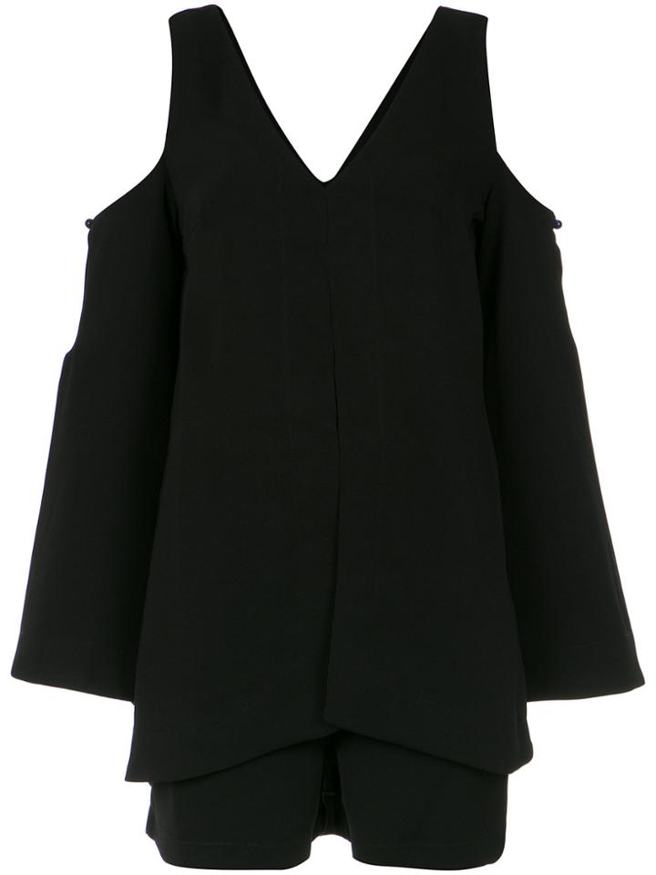 Lilly Sarti Cold Shoulder Dress - Black