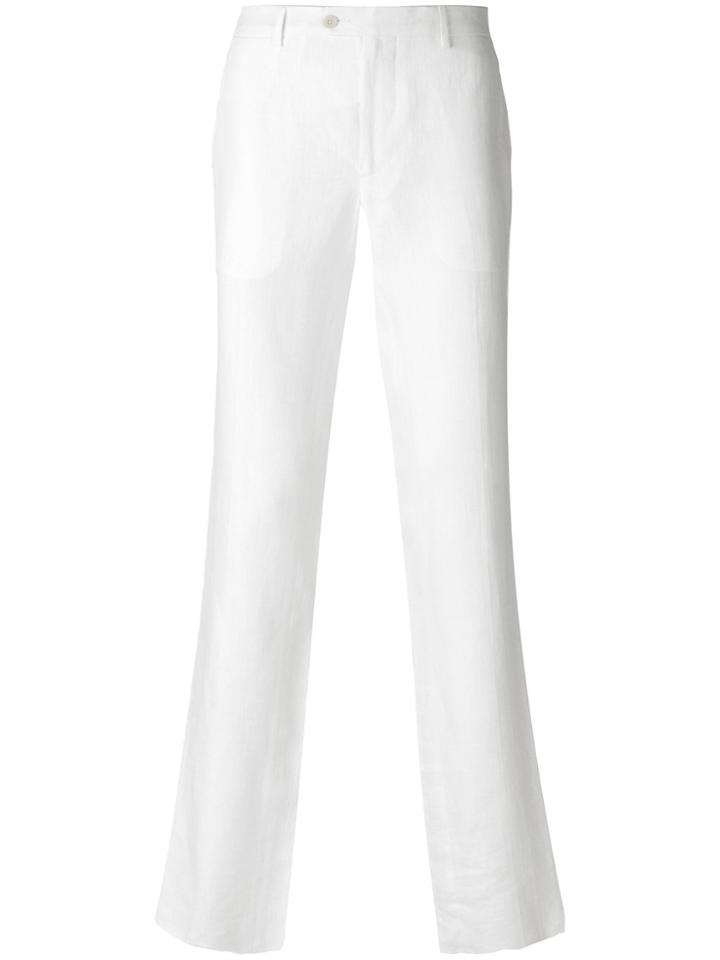 Etro Slim Fitted Tailored Trousers - White