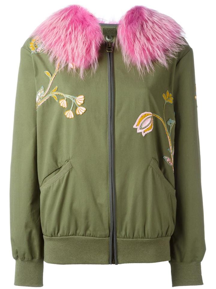 Mr & Mrs Italy Detachable Fur Collar Jacket