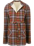 A.n.g.e.l.o. Vintage Cult 1970's Reversible Checked Coat - Green