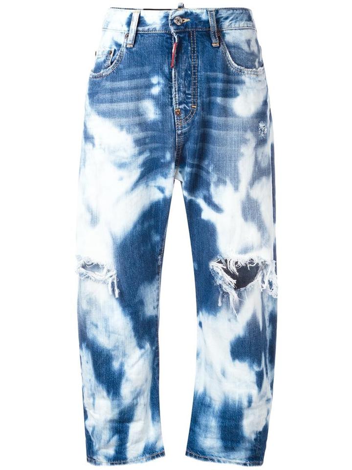 Dsquared2 Kawaii Cropped Jeans, Women's, Size: 40, Blue, Cotton
