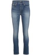 Saint Laurent Mid Rise Skinny Jeans - Blue
