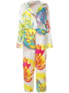 All Things Mochi Printed Jumpsuit - White