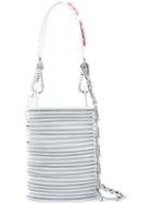 Paco Rabanne - Slogan Strap Tote - Women - Calf Leather - One Size, White, Calf Leather
