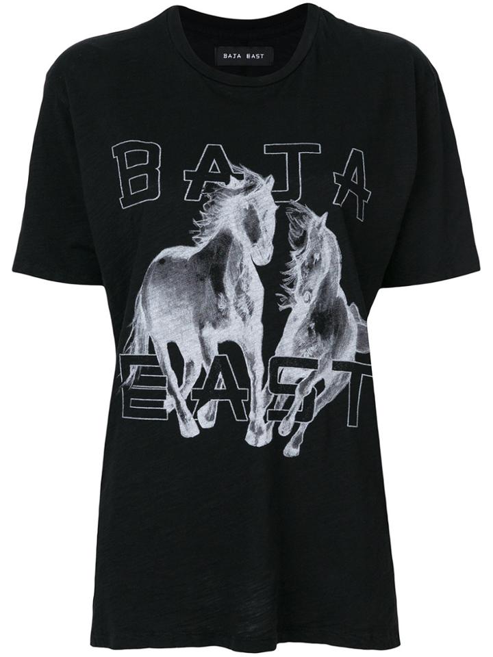 Baja East Fringe Hoodie - Black