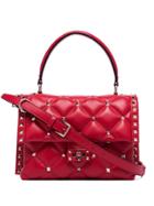 Valentino Large Candy Studded Shoulder Bag - Red
