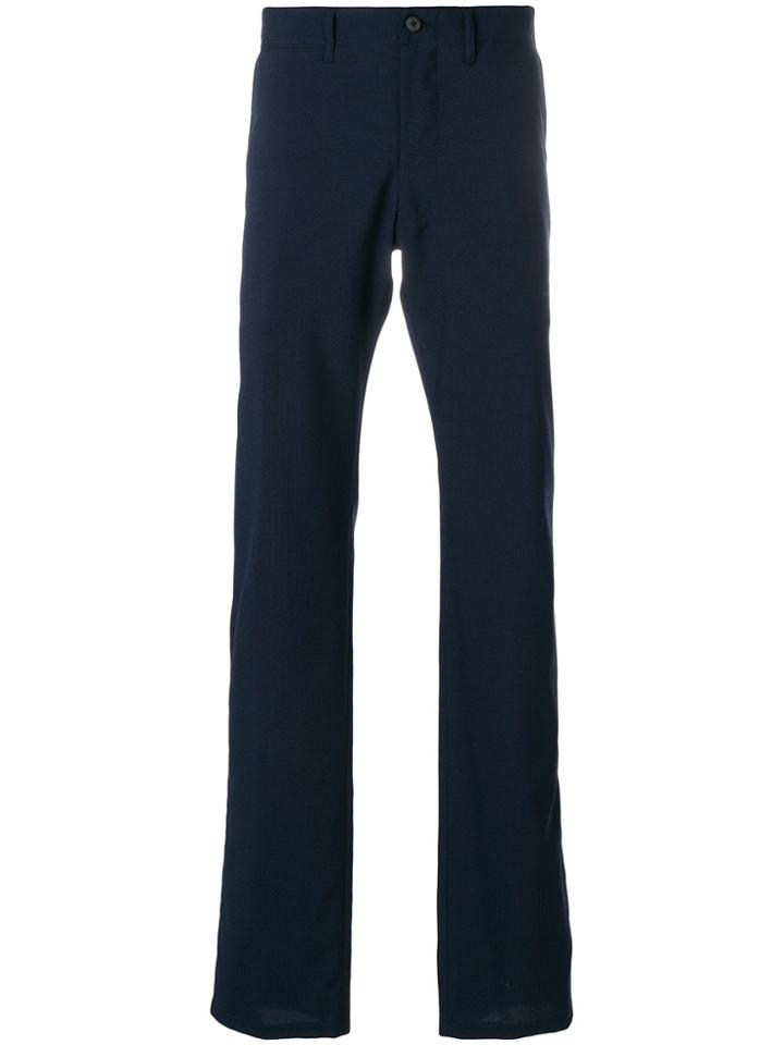Armani Collezioni Tailored Fitted Trousers - Blue