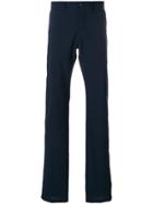 Armani Collezioni Tailored Fitted Trousers - Blue