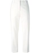3.1 Phillip Lim Cropped Trousers, Women's, Size: 6, White, Cotton/polyamide/spandex/elastane