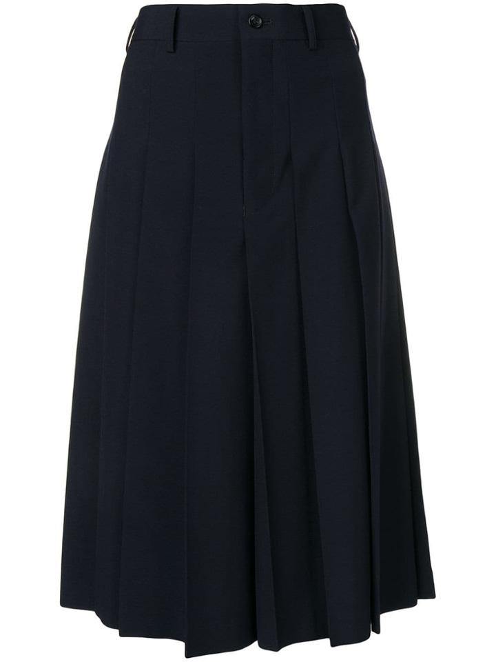 Comme Des Garçons Comme Des Garçons Classic Pleated Culottes - Blue