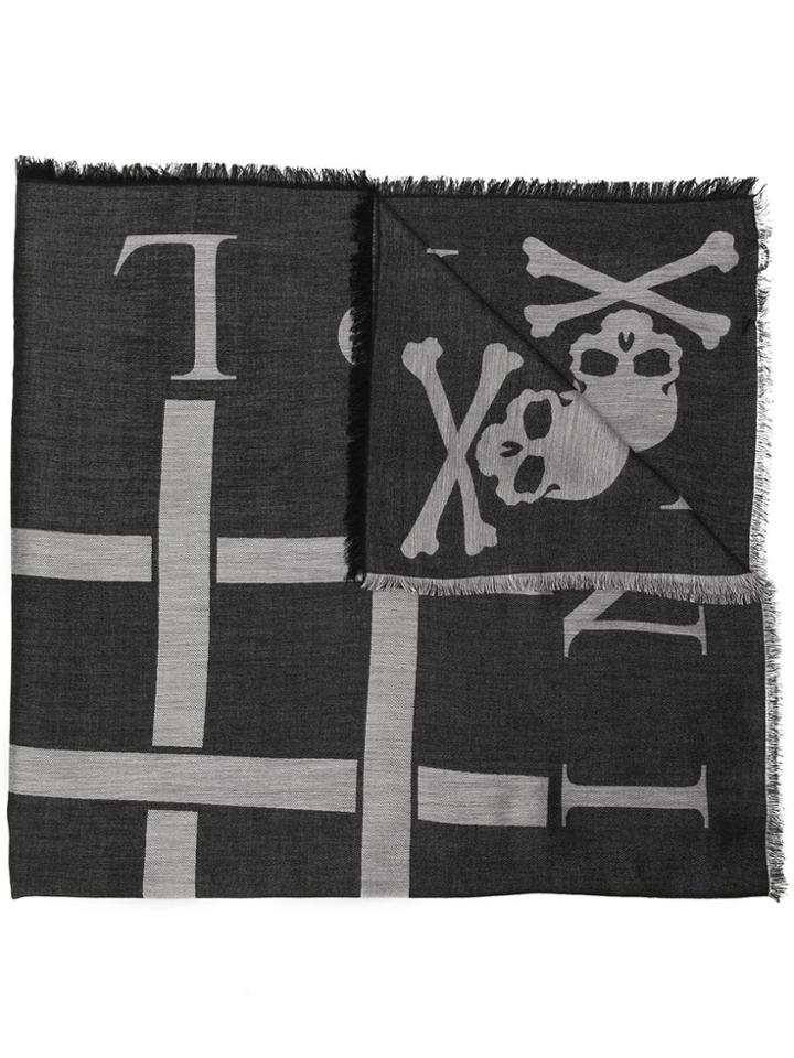 Philipp Plein Skull All In Scarf - Black