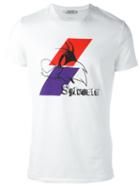 Iceberg 'sylvester' Print T-shirt, Men's, Size: Small, White, Cotton/spandex/elastane