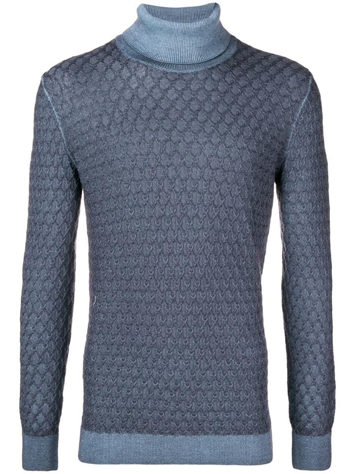 Gabriele Pasini Cable Knit Jumper - Blue