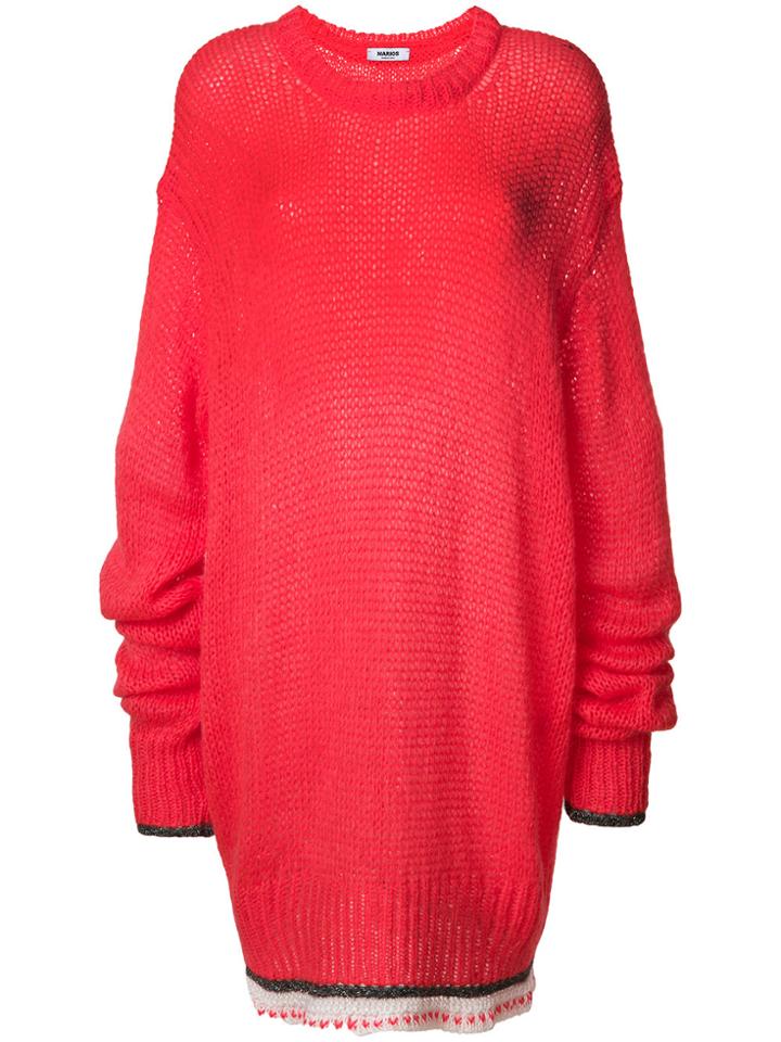 Marios Oversized Knitted Sweater - Pink & Purple
