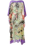 Etro Metallic Paisley Kaftan - Multicolour