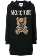 Moschino Teddy Bear Hoodie Dress - Black