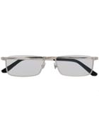 Cartier Rectangular Frame Glasses - Silver