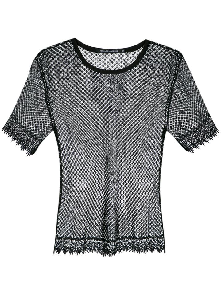 Reinaldo Lourenço Lace Top - Black