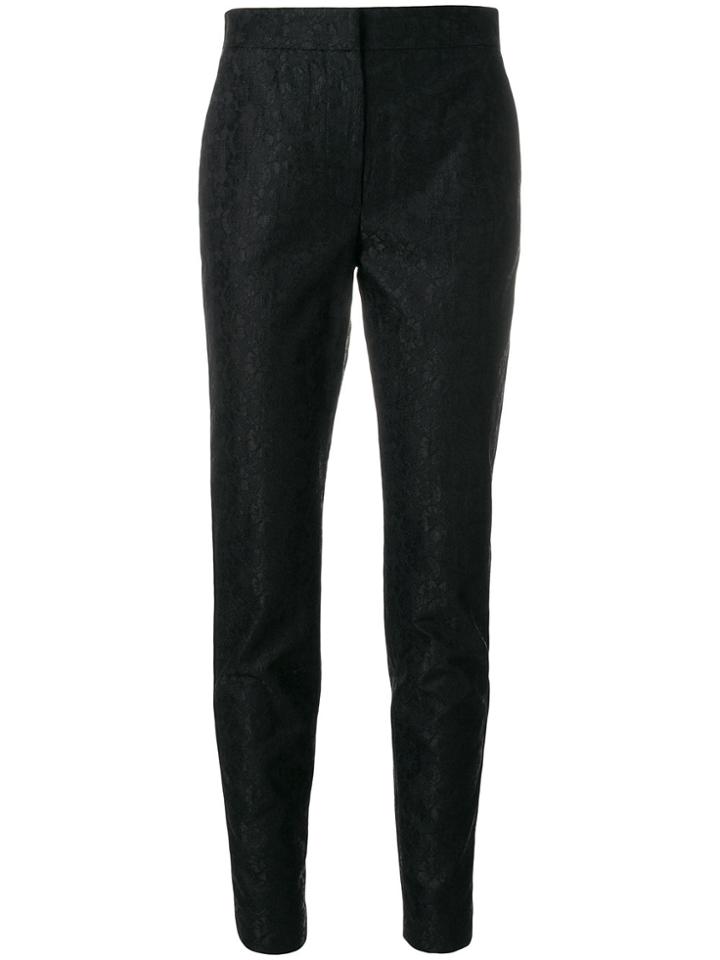 Msgm Lace Overlay Trousers - Black