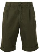 Aspesi Bermuda Shorts, Men's, Size: 54, Green, Cotton/linen/flax