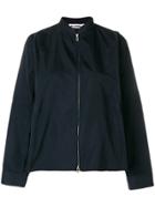 Jil Sander Pleated Back Bomber Jacket - Blue