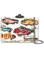 Oscar De La Renta Minaudière Rogan Clutch Bag - White