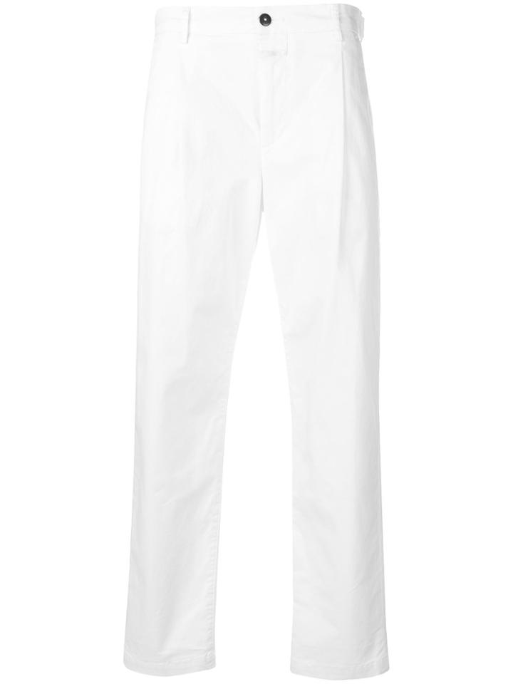 Closed Straight Leg Trousers - White