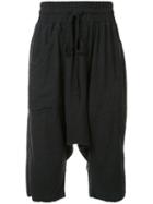 The Squad Drop Crotch Shorts, Men's, Size: Small, Black, Linen/flax/rayon