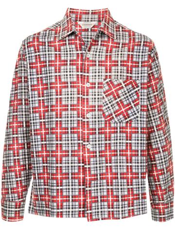 Fake Alpha Vintage 1950's Dead Stock Flannel Shirt - Red