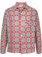 Fake Alpha Vintage 1950's Dead Stock Flannel Shirt - Red