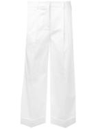 P.a.r.o.s.h. Side Stripes Cropped Trousers - White